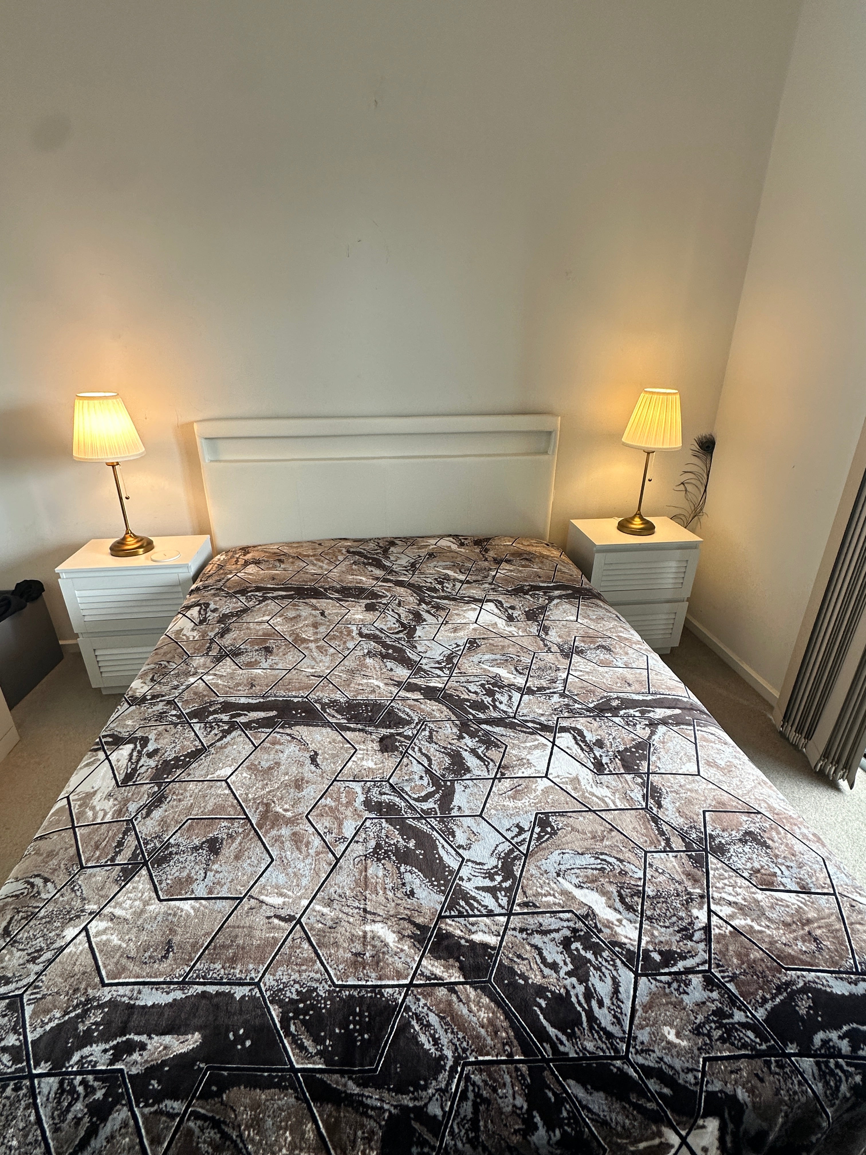 Modern Marble Geometric Quilt Cover