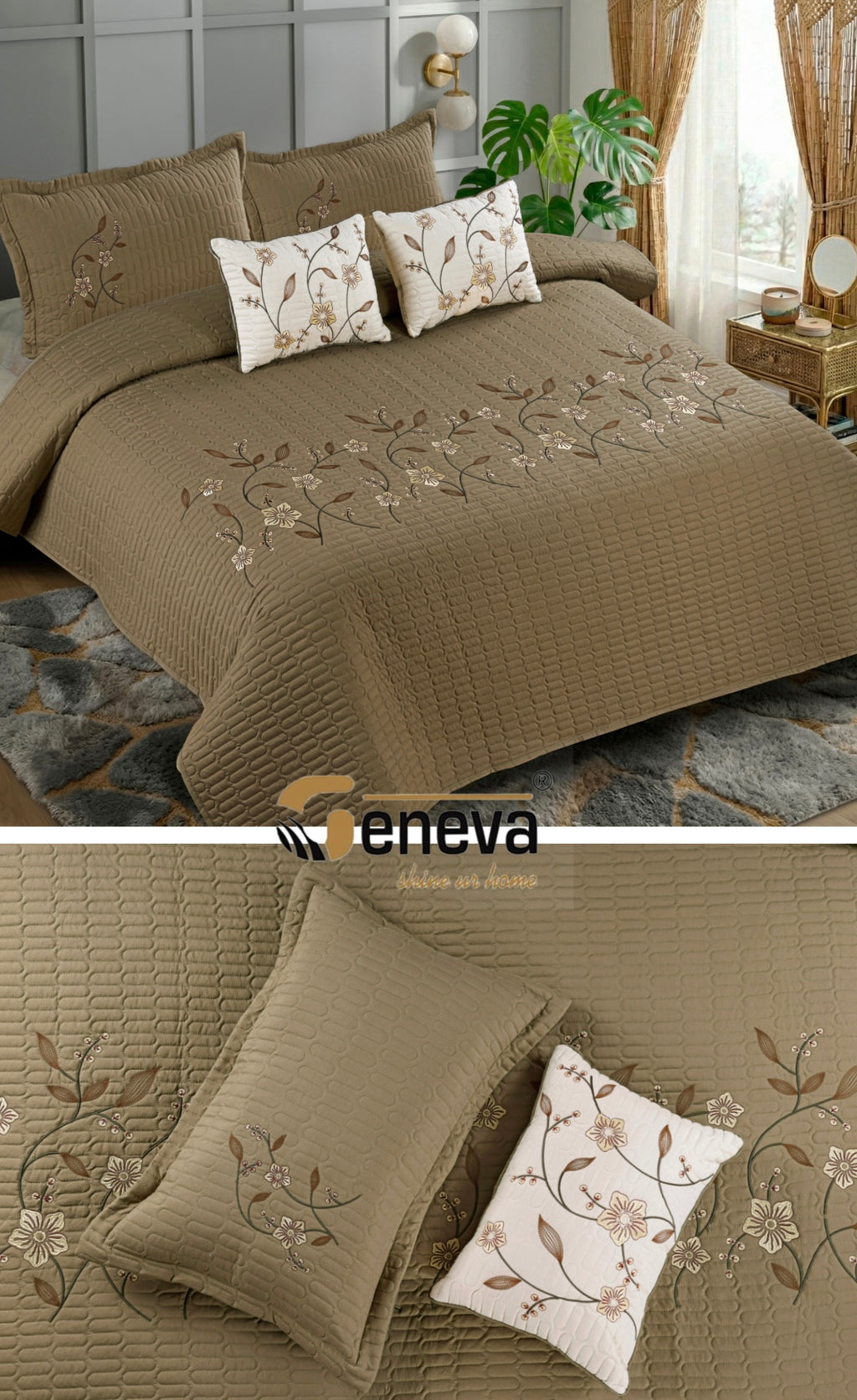 Elegant 5-Piece Bedsheet Set – Soft, Stylish & Comfortable (1year Guarantee)