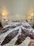 Double-Sided Luxury Blanket – Elegant Floral Design